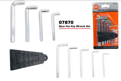Picture of 9 Pieces Allen/Hex Key Wrench Set