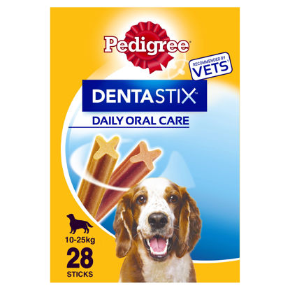 Picture of Pedigree Dentastix Daily Adult Medium Dog Dental Treats 28 Sticks 720g