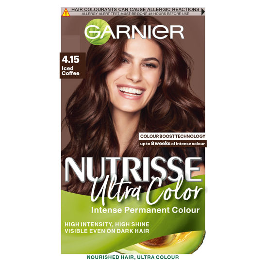 It's At. Garnier Nutrisse Ultra Permanent Hair Dye Iced Coffee 415