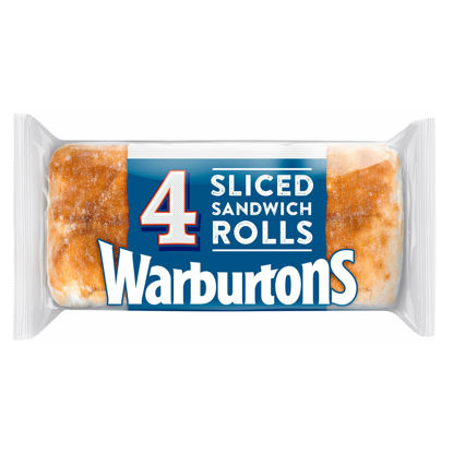 Picture of Warburtons 4 Sliced Sandwich Rolls