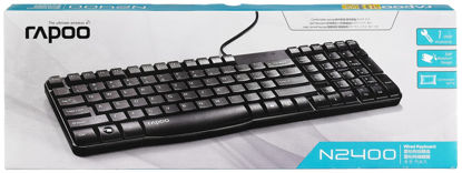 Picture of Rapoo N2400 Spill Resistant Keyboard - Black