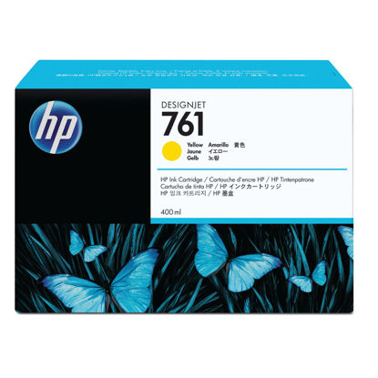 Picture of HP 761 Yellow Designjet Inkjet Cartridge CM992A