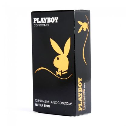 Picture of Playboy Lubricated Ultra Thin Condoms-12 pack
