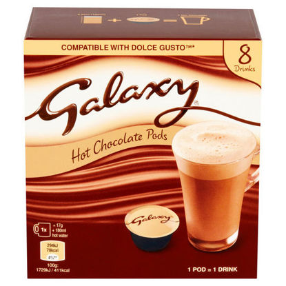 Picture of Galaxy Hot Chocolate Pods 8 x 17g (136g)
