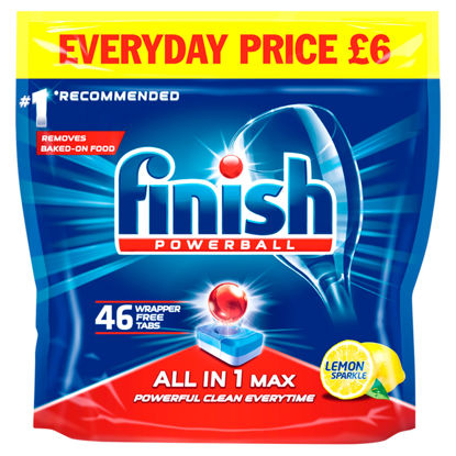 Picture of Finish All In 1 Max Lemon 46 Dishwasher Tab 736G