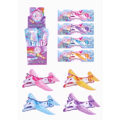 Picture of Henbrandt 24x Unicorn Gliders Kids Toy Loot Bags