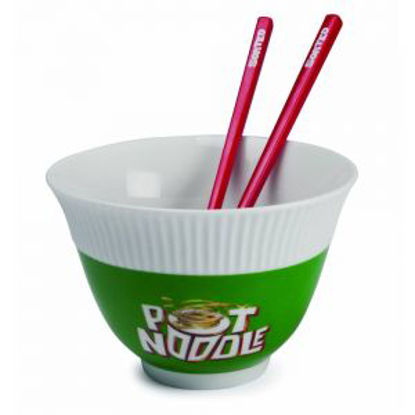 Picture of Pot Noodle Bowl and Chopsticks