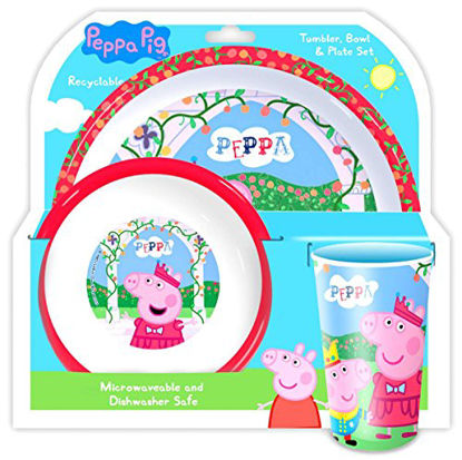 Picture of TUMBLER BOWL PLATE SET PEPPA PIG D000