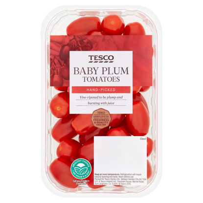 Picture of Tesco Baby Plum Tomatoes 325G