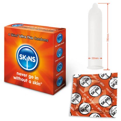 Picture of Skins Ultra Thin Condoms - 4 Skins