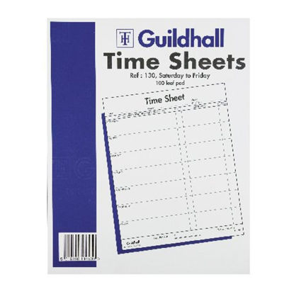 Picture of Exacompta Guildhall Work Time Sheet Saturday - Friday 254x203mm (Pack of 100) 1653