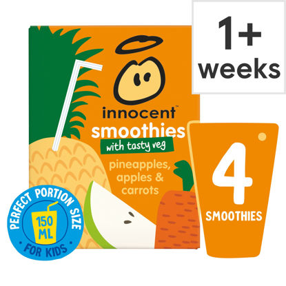 Picture of Innocent Kids Pineapple Apple & Carrot 4X150ml