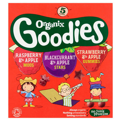 Picture of Organix Goodies Fruit Gummies Multipack 5 x 12g (60g)