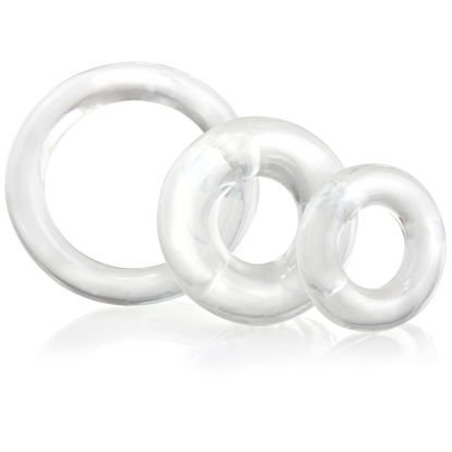 Picture of Screaming O Ring O x 3 Clear Cockrings
