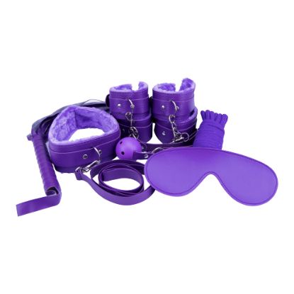 Picture of Loving Joy Beginner's Bondage Kit Purple (8 Piece)