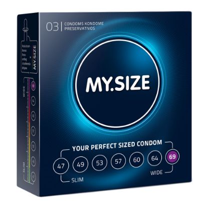 Picture of My.Size Natural Latex Condom 69 Width 3 PCS