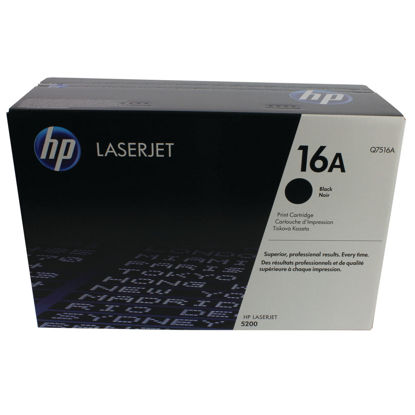 Picture of HP 16A Black Laserjet Toner Cartridge Q7516A