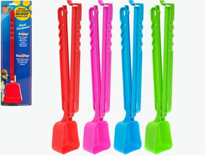 Picture of Deluxe Pet Food Scoop & Bag Clip - 35cm - Colours Vary