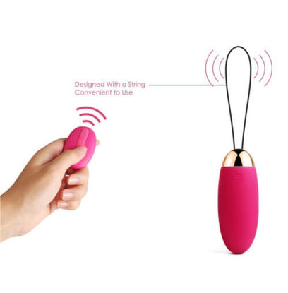 Picture of Svakom Elva Remote Control Vibrating Bullet-Red