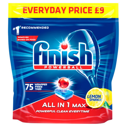 Picture of Finish All In 1 Max Lemon 75 Dishwasher Tab 1200G