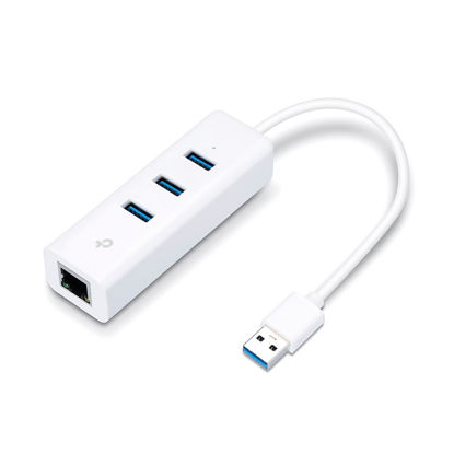 Picture of TP-Link 2 in 1 USB Adapter 3 USB Ports White UE330