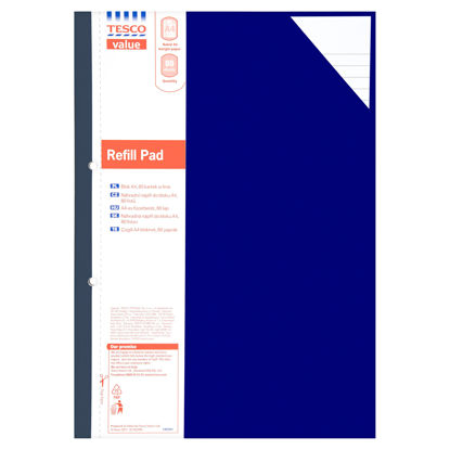Picture of Tesco Basics A4 Refill Pad 80 Sheets