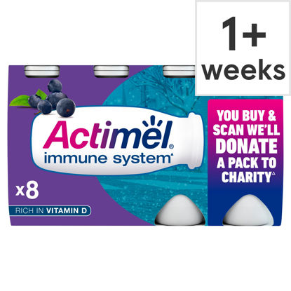 Picture of Danone Actimel Blueberry Drink 8X100g