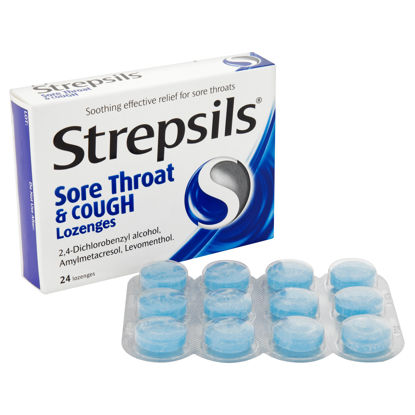 Picture of Strepsils Sore Throat and Cough Lozenges 24s