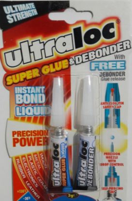 Picture of Ultimate Strength Ultraloc Super Glue And Debonder Instant Bond Liquid - 3 Grams