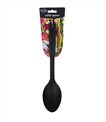 Picture of NYLON HEAD WITH PLASTIC HANDLE SOLID SPOON 30.5CM