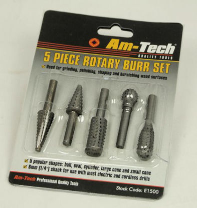 Picture of AMTECH ROTARY BURR 5PC SET