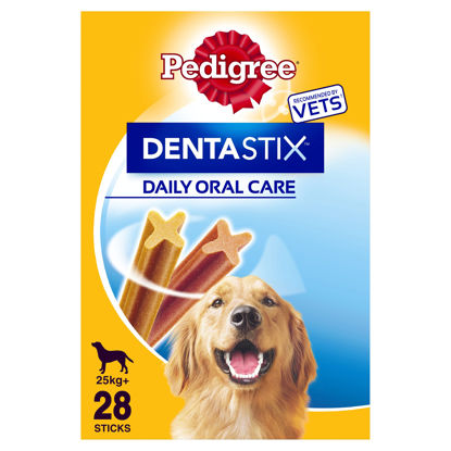 Picture of Pedigree Dentastix Daily Adult Large Dog Dental Treats 28 Sticks 1.08kg