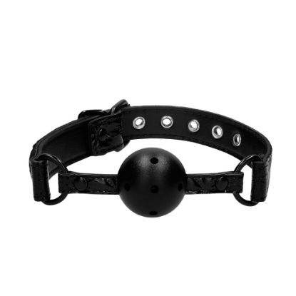 Picture of Ouch Breathable Luxury Black Ball Gag