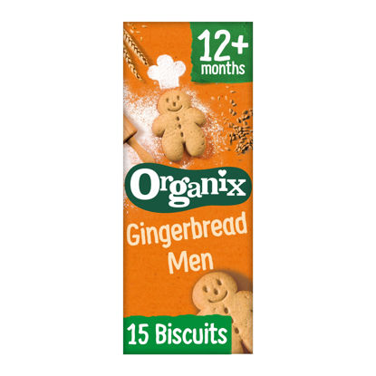 Picture of Organix Gingerbread Men Organic Toddler Snack Biscuits 135g