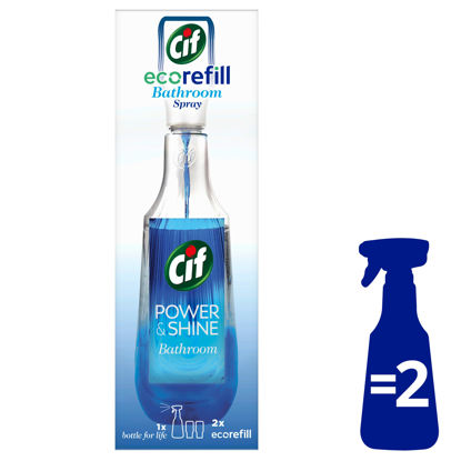 Picture of Cif Eco Refill Bathroom Cleaner Starter Pack 2 X 70 Ml