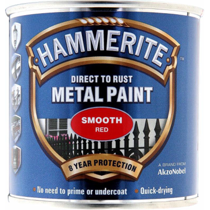 Picture of Hammerite HAM6722101 250ml Metal Paint - Smooth Red