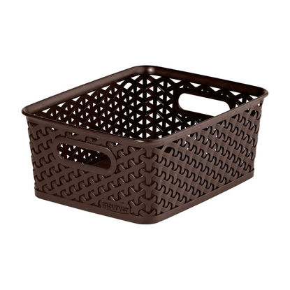 Picture of CURVER RATTAN BASKET 8LTR BROWN
