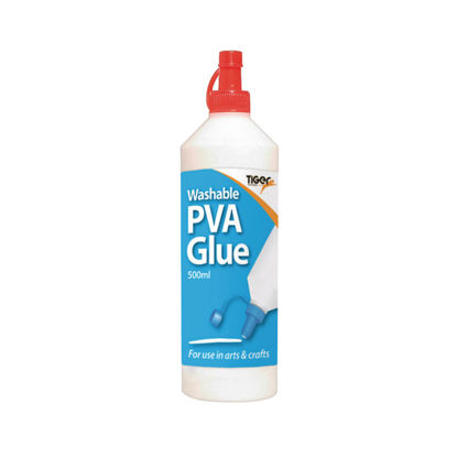 Picture of Tiger Washable PVA Glue 500ml (Pack of 12) 301089