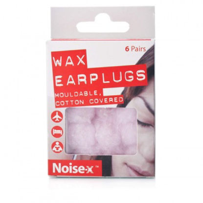Picture of Noise-X Ear Plugs Wax 6 Pairs