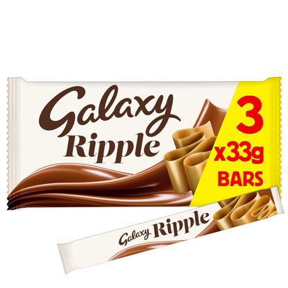 Picture of Galaxy Ripple Chocolate Bars Multipack 3 x 33g