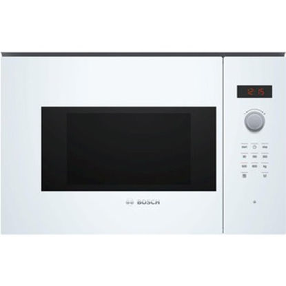 Picture of Bosch Bfl523mw0b Serie 4 Built In Microwave Oven In White 800w 20 Litr